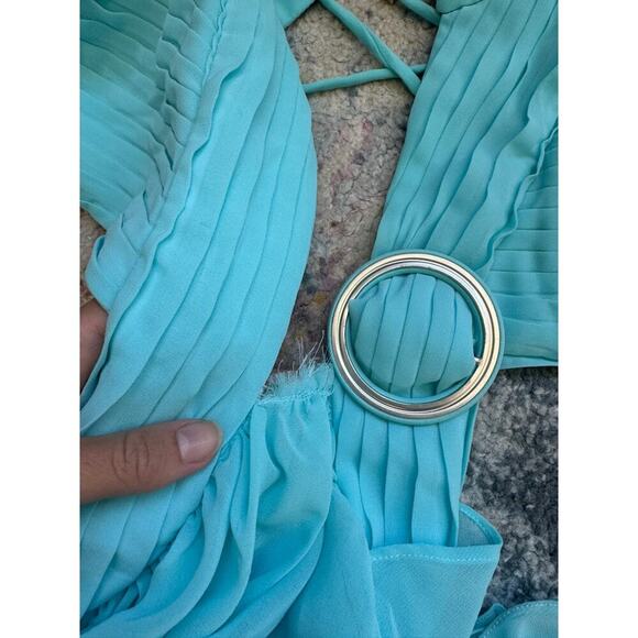 PatBo Cyan Flutter Sleeve Maxi Dress - Picture 11 of 12